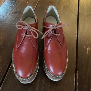 Zara Woman Flatform leather shoes